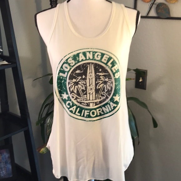 Starbucks Tops - Los Angeles California Starbucks inspired tank
